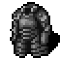 Pixel-art suit of plate armour